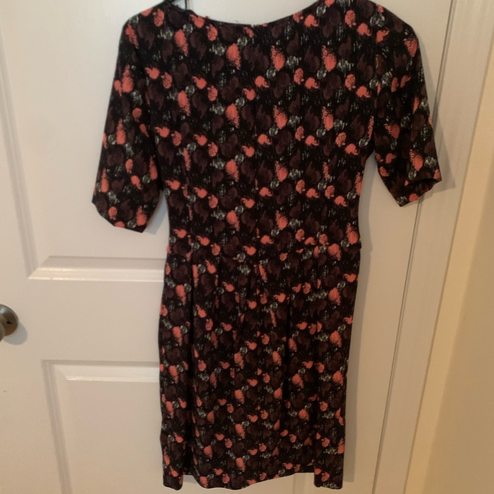 Floral Black and Pink Women's Dress